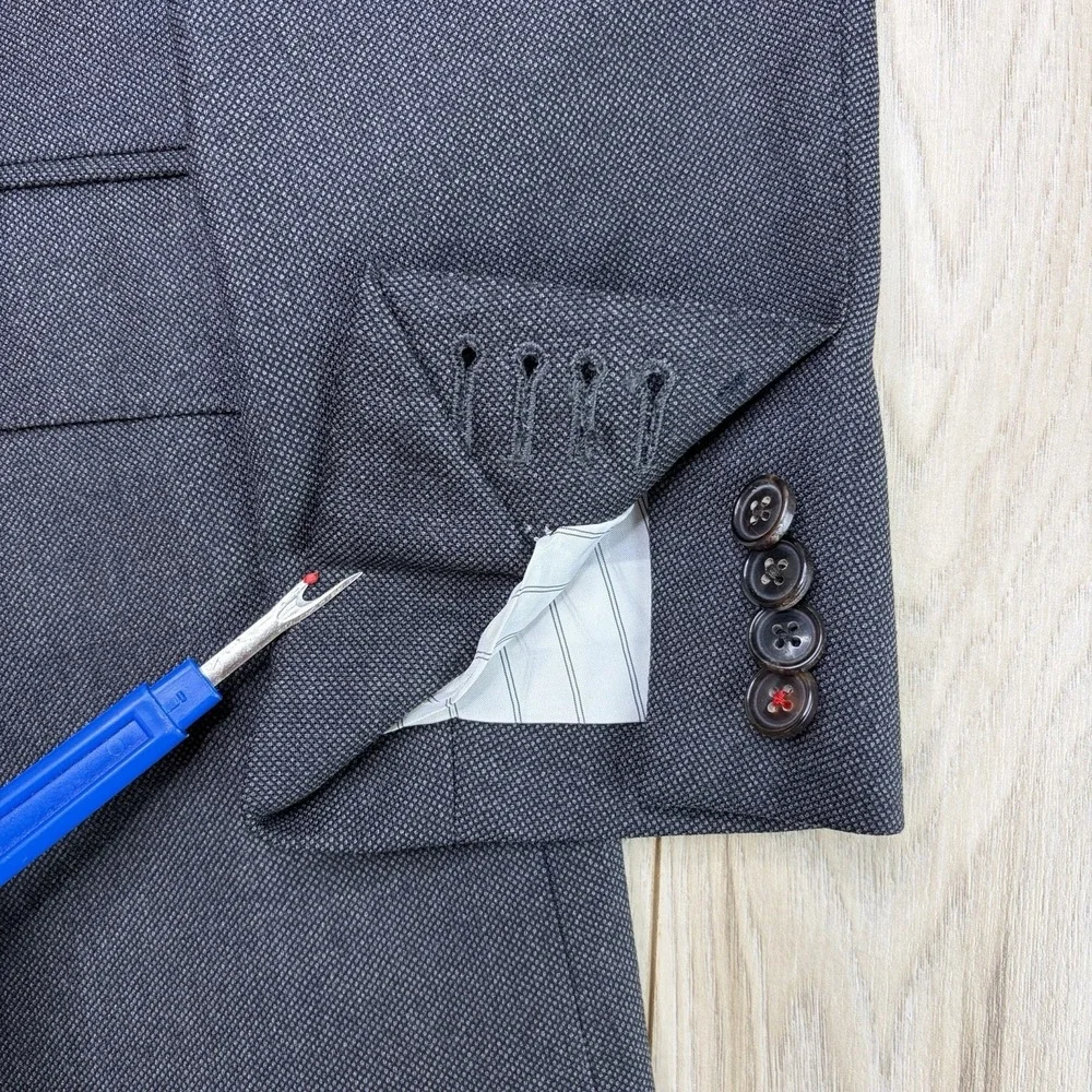 MODERN Suitsupply Vitale Barberis Wool Birdseye Blazer Mens Size 35R